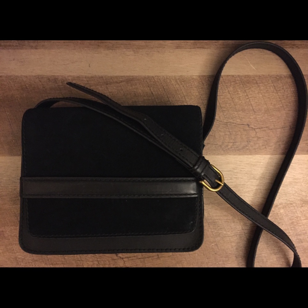 Madewell Leather and suede crossbody bag
